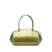 Pre-owned Leather handbags Louis Vuitton Vintage , Green , Dames