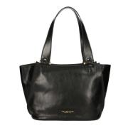 Zwarte leren tas - Eén maat The Bridge , Black , Dames