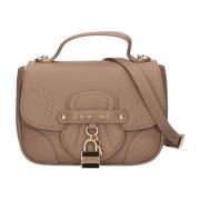 Beige PU Taupe Tas Love Moschino , Beige , Dames