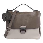 Multicolor leren handtas met afneembare band Gabs , Brown , Dames