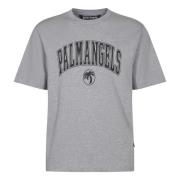 Stijlvolle T-shirts en Polos Palm Angels , Gray , Heren