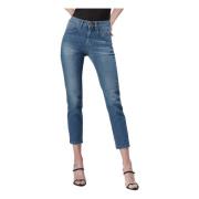 Jacqueline - Pantalone 5 zak in denim tri-blend Jeckerson , Blue , Dam...