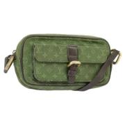 Pre-owned Canvas shoulder-bags Louis Vuitton Vintage , Green , Dames