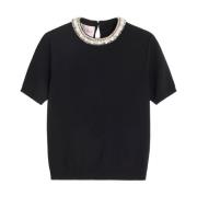 Stijlvolle TOP voor modeliefhebbers Valentino Garavani , Black , Dames