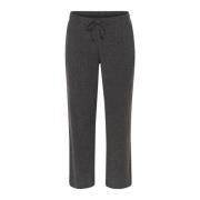 Wijde pasvorm donkergrijze mêlee broek Kaffe Curve , Gray , Dames