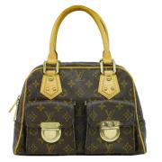 Pre-owned Canvas handbags Louis Vuitton Vintage , Brown , Dames