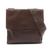 Pre-owned Leather chanel-bags Chanel Vintage , Brown , Dames