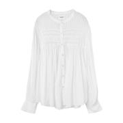 Witte kanten detail shirt Isabel Marant , White , Dames