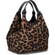 Luipaardprint Schoudertas DUA Gianni Chiarini , Brown , Dames