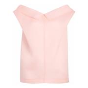 Zijden Off-Shoulder Roze Blouse Khaite , Pink , Dames