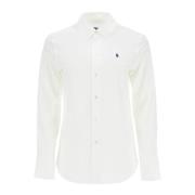 Elegante Slim Fit Katoenen Shirt Vrouwen Polo Ralph Lauren , White , D...