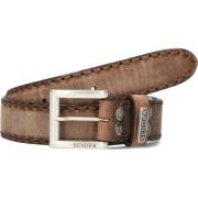 Bruine Suède Riem met Stikwerk Sendra , Brown , Dames