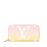 Pre-owned Canvas wallets Louis Vuitton Vintage , Pink , Dames