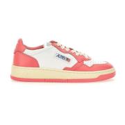 Roze Leren Sneakers 1980s Design Autry , Pink , Dames