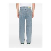 Heldere Blauwe Jeans met Logoprint Icecream , Blue , Heren