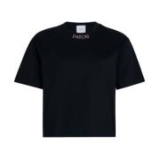 Zwart Crew Neck T-Shirt Patou , Black , Dames