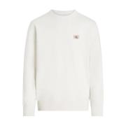 Witte Sweater Collectie Calvin Klein Jeans , White , Heren