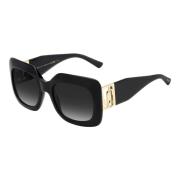 Stijlvolle zonnebril zwart montuur Jimmy Choo , Black , Dames