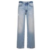 Straight Jeans Icon Denim , Blue , Dames