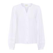 Boho Blouse Sneeuwwit Cream , White , Dames