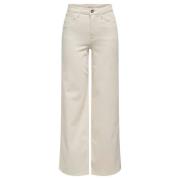 Blush Wide Leg Jeans Only , Beige , Dames