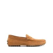 Karamelbruine Rubberen Lugzool Schoenen Tod's , Brown , Heren