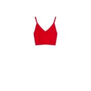 Rode Gebreide Crop Top Smirne Stijl Max Mara , Red , Dames