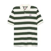 Groen Bos Logo Patch Polo Shirt Icecream , Green , Heren