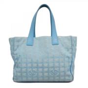 Pre-owned Nylon handbags Chanel Vintage , Blue , Dames