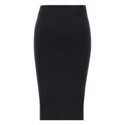 Zwarte Sculpting Lycra Rok Italië Andrea Adamo , Black , Dames