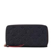 Pre-owned Leather wallets Louis Vuitton Vintage , Blue , Dames