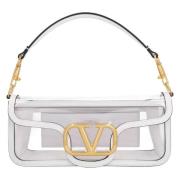 Leather handbags Valentino , White , Dames