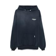 Marineblauwe klassieke sweatshirt met buidelzak Represent , Blue , Her...