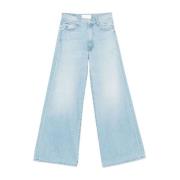 Blauwe Jeans met Verborgen Rits Mother , Blue , Dames