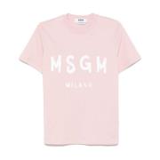 Stijlvolle T-shirts en Polos Collectie Msgm , Pink , Dames