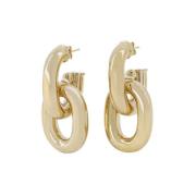 Metal earrings Paco Rabanne , Yellow , Dames