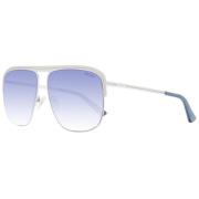 Gouden Aviator Zonnebril Blauw Verloop Guess , Yellow , Unisex