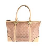 Pre-owned Canvas handbags Gucci Vintage , Beige , Dames