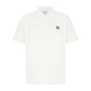 Klassiek Poloshirt in Diverse Kleuren Maison Kitsuné , White , Heren