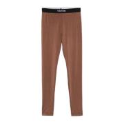 Aarde Bruine Skinny Cut Broek Tom Ford , Beige , Dames