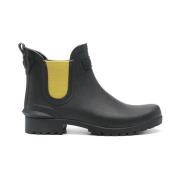 Zwarte hoge regenlaarzen met imitatiebontvoering Barbour , Black , Dam...