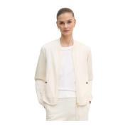 Sportieve Stijl Jas met Gouden Details Joop! , White , Dames