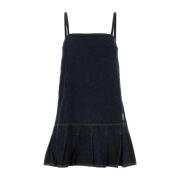 Stijlvolle Denim Mini Jurk Ganni , Blue , Dames