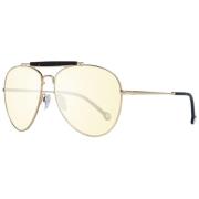 Gouden Aviator Zonnebril Vrouwen Tommy Hilfiger , Yellow , Dames