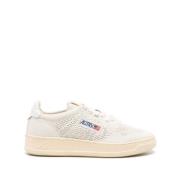 Witte Gebreide Logo Sneakers Autry , White , Heren