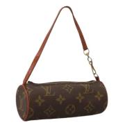 Pre-owned Canvas handbags Louis Vuitton Vintage , Brown , Dames