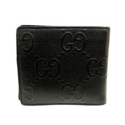 Pre-owned Leather wallets Gucci Vintage , Black , Heren