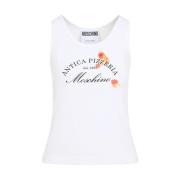 Wit T-shirt voor vrouwen Moschino , White , Dames