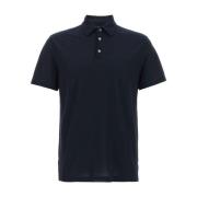 Blauw Polo Shirt Korte Mouw Zanone , Blue , Heren