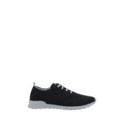 Mesh Sneakers met Brand Print Kiton , Gray , Heren